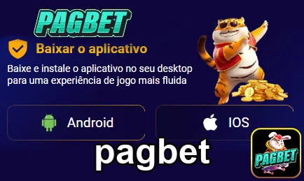 Tela do aplicativo pagbet com opções para download.